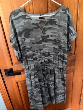 Maurices Olive and Charcoal Camo Dress